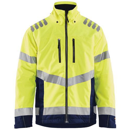 Winterjas High Vis 4780 - geel/marineblauw