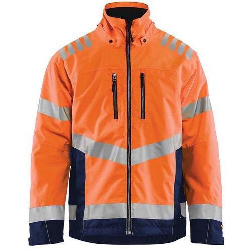 Winterjas High Vis 4780 - oranje/marineblauw