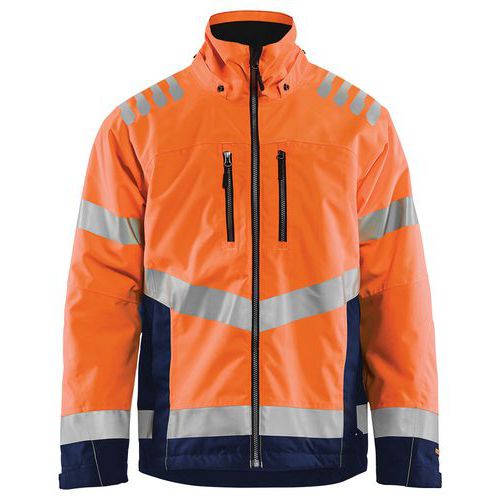 Winterjas High Vis 4780 - oranje/marineblauw