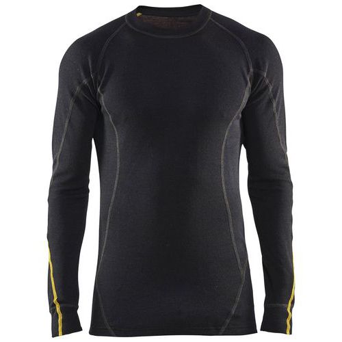 Onderhemd FR 78% Merino 4794 - zwart