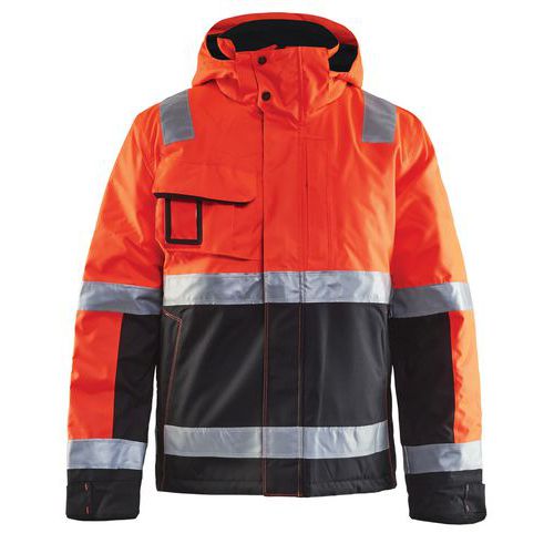 Winterjas High Vis 4870 - rood/zwart