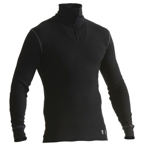 Onderhemd FR Zip-neck 4898 - zwart