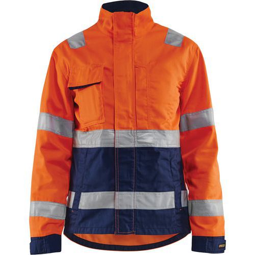 Jack Dames High Vis 4903 - oranje/marineblauw