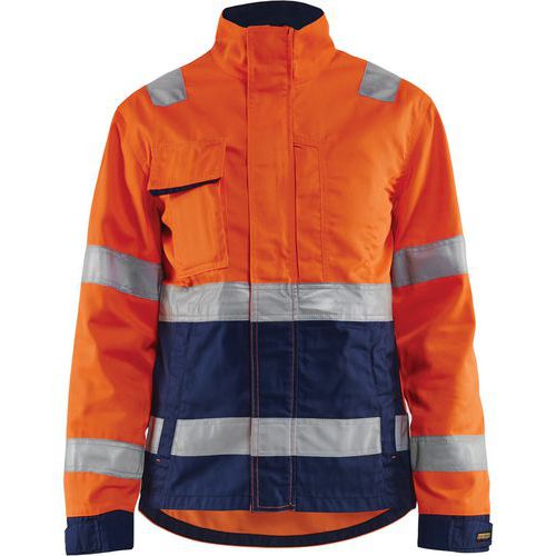 Jack Dames High Vis 4903 - oranje/marineblauw