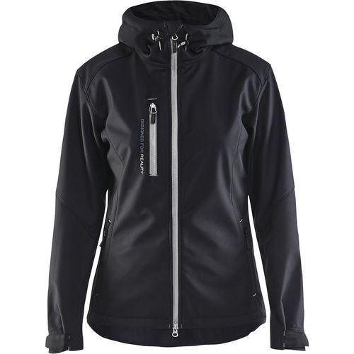 Jack softshell Dames 4919 - zwart/zilver