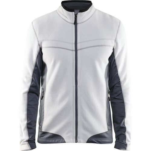 Vest Microfleece 4997 - wit/grijs