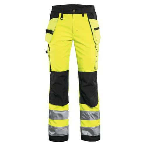 Werkbroek Softshell Dames High Vis 7167 - geel/zwart