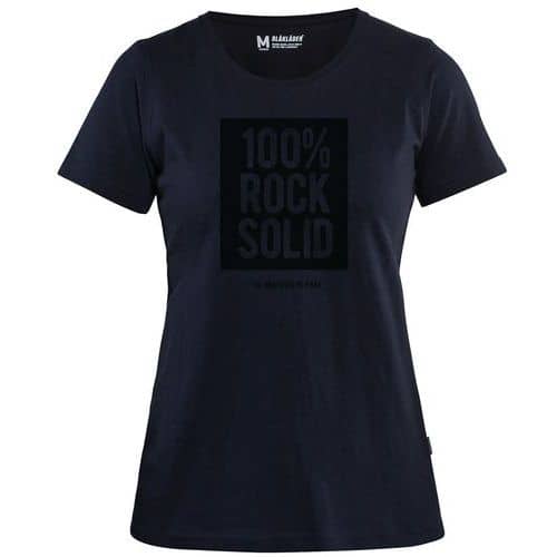 T-shirt Dames Limited "Rock Solid" 9403 - donker marineblauw