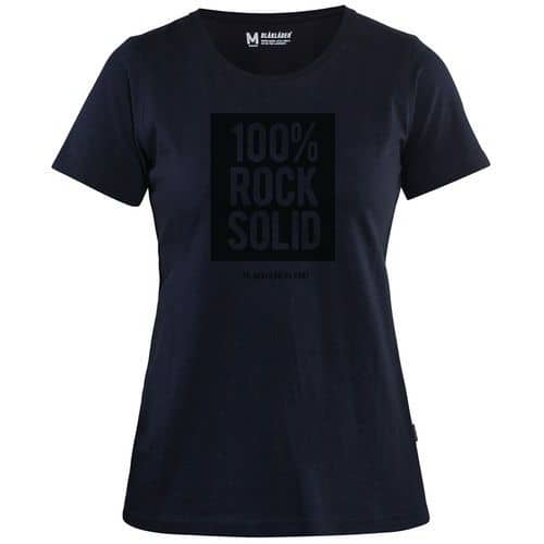 T-shirt Dames Limited "Rock Solid" 9403 - donker marineblauw