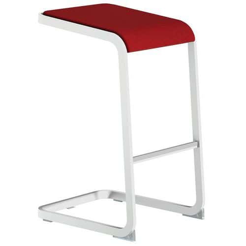 Hoge ergonomische barkruk met witte voet C-Stool