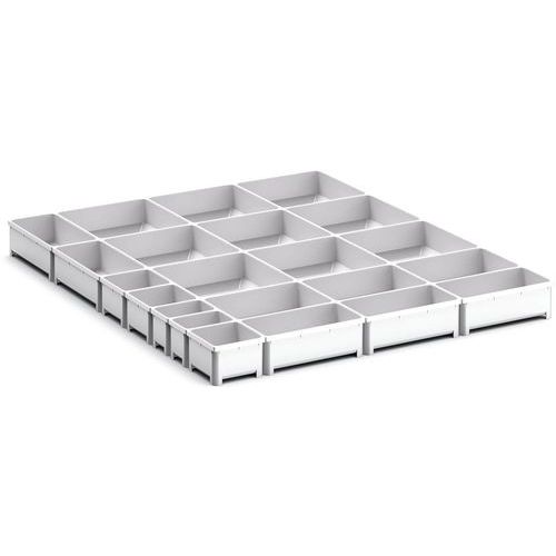 Assortiment EKK-6775. 22 kleingoedbakjes - BOTT