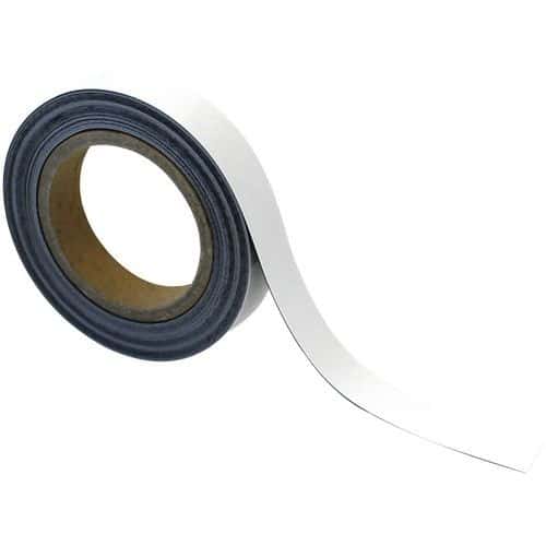 Magnetische tape, uitwisbaar, voor markeren 10 m - Wit - Manutan
