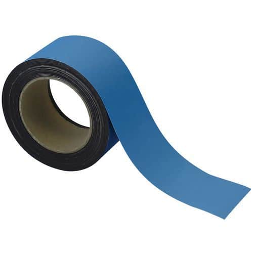 Magnetische tape, uitwisbaar, voor markeren 10 m - Blauw - Manutan