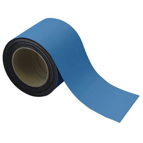 Magnetische tape, uitwisbaar, voor markeren 10 m - Blauw - Manutan