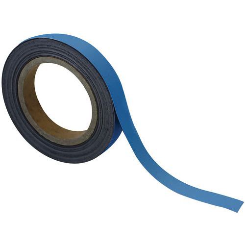 Magnetische tape, uitwisbaar, voor markeren 10 m - Blauw - Manutan