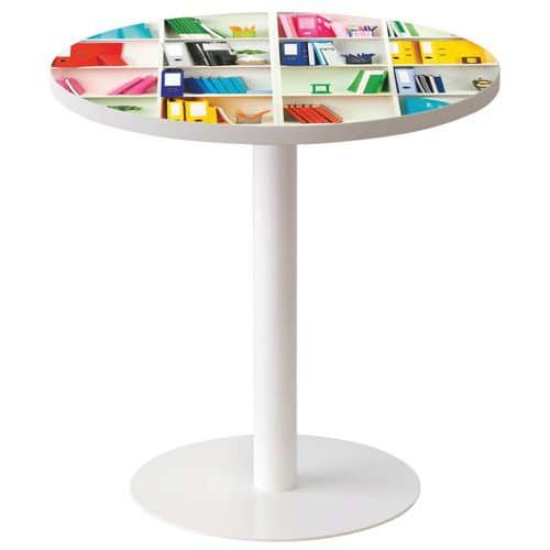 Poottafel Easy - Ø 60 cm traykleur Décor