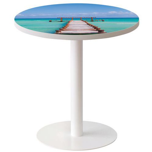 Poottafel Easy - Ø 60 cm traykleur Décor