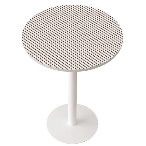 Hoge vergadertafel Easy office - Ø 80 cm bladkleur Décor