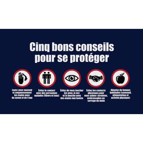 Mat Imperial Cinq bons conseils pour se protegers- Frans - grijs