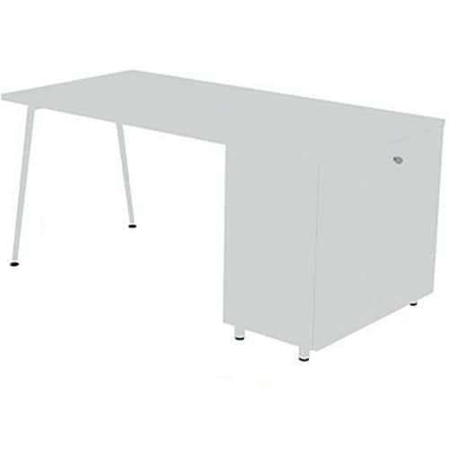 Bureau met kantoorkast 120x80 cm met kast - Quadrifoglio