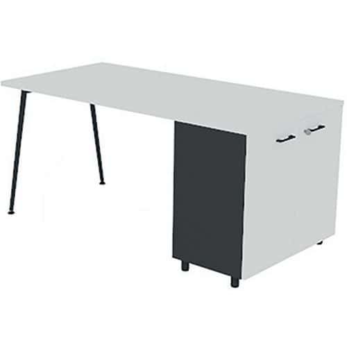 Bureau met kantoorkast 120x80 cm met kast - Quadrifoglio