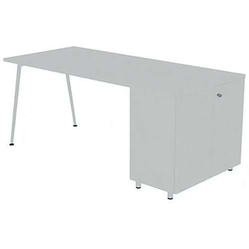 Bureau met kantoorkast 140x80 cm HB - Quadrifoglio