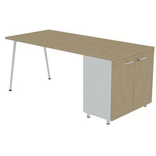 Bureau met kantoorkast 140x80 cm HB - Quadrifoglio