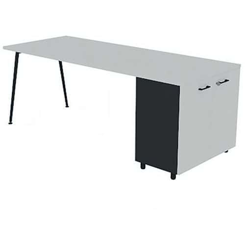 Bureau met kantoorkast 160x80 cm HB - Quadrifoglio