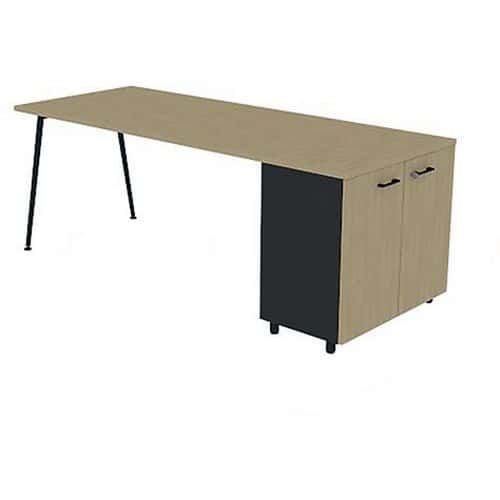 Bureau met kantoorkast 160x80 cm HB - Quadrifoglio