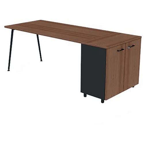 Bureau met kantoorkast 160x80 cm HB - Quadrifoglio