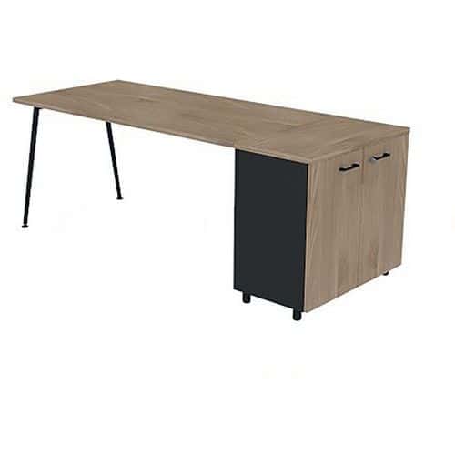 Bureau met kantoorkast 160x80 cm HB - Quadrifoglio