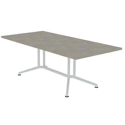 Vergadertafel rechthoekig blad lengte 200 cm - Quadrifoglio