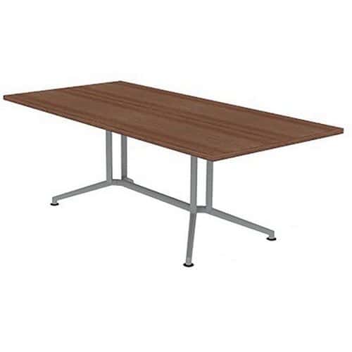 Vergadertafel rechthoekig blad lengte 200 cm - Quadrifoglio