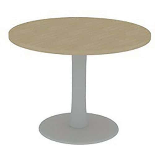 Vergadertafel met rond blad diameter 100 cm - Quadrifoglio