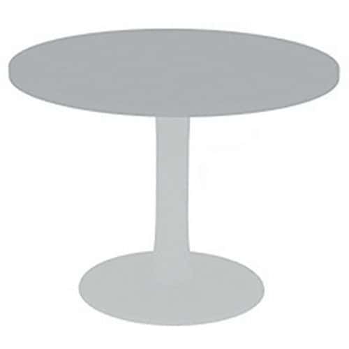 Vergadertafel met rond blad diameter 100 cm - Quadrifoglio