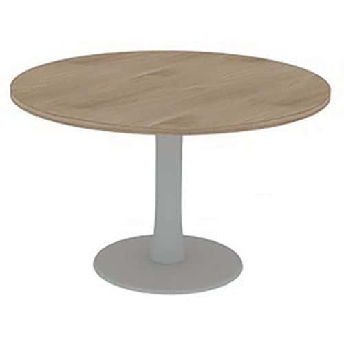 Vergadertafel met rond blad diameter 120 cm - Quadrifoglio