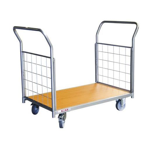 Platformwagen 2 duwbeugel met gaas - 250 kg - FIMM