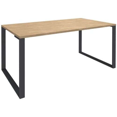 Bureau licht eiken/poten carbon Urban