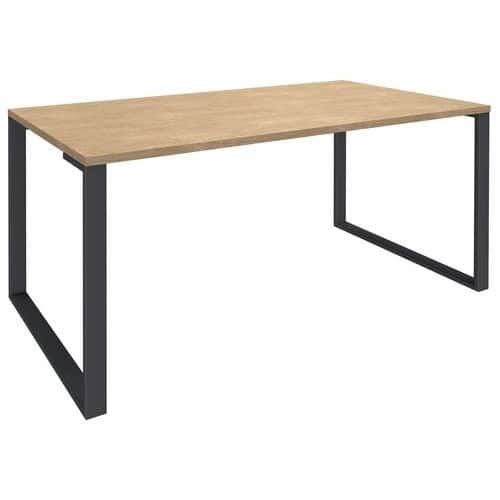 Bureau licht eiken/poten carbon Urban