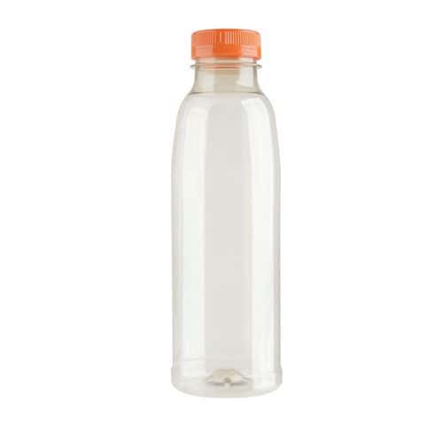 PET-fles 250 ml tot 1 l + oranje dop