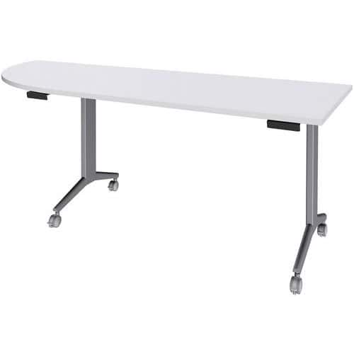 Tafel Idora 200x80 cm hoek links aluminium onderstel