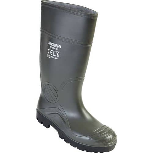 Veiligheidschoenen hoog PVC S5 SRC Groen - Singer