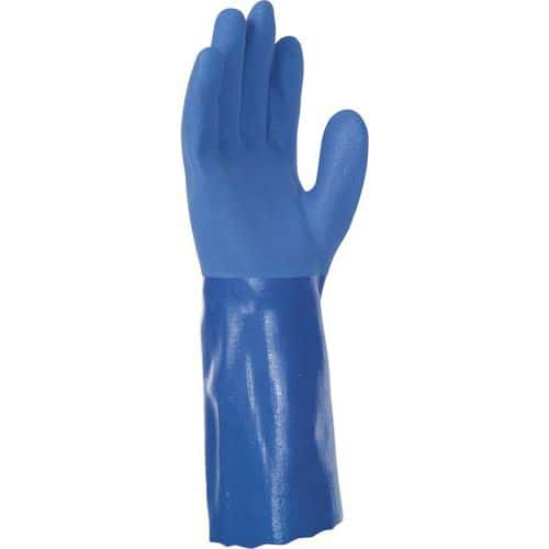 Handschoen met driedubbele PVC-coating gladde manchet 350 mm - Singer