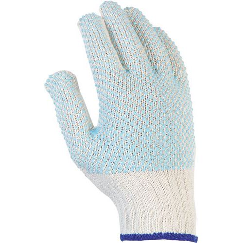Handschoen Polyester/katoen gestippeld PVC gerecycleerd vezel - Singer