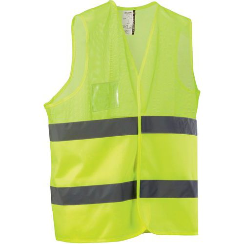 Vest Hoge zichtbaarheid 100% polyester met mesh-stof - Singer