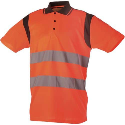 Poloshirt Hoge zichtbaarheid katoen/polyester 245 g/m2 - Singer