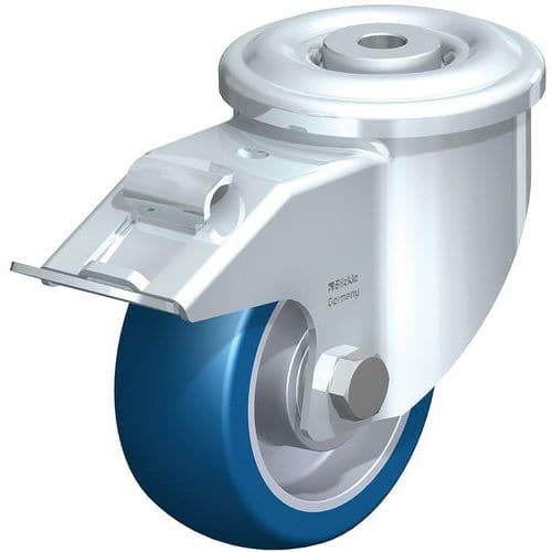 Stalen zwenkwiel, PU-band Besthane® Soft, aluminium behuizing- Blickle