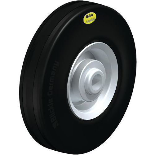 Wiel rubberband Blickle Comfort, plaatstalen velg - Blickle