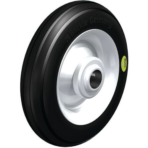 Wiel rubberband Blickle Soft, plaatstalen velg - Blickle