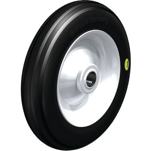 Wiel rubberband Blickle Soft, plaatstalen velg - Blickle